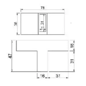 Alternative view of Attacco a 3 vie per barra 30x10