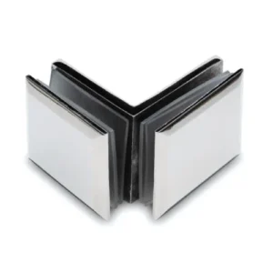 Alternative view of Morsetto quadro vetro-vetro 90°in acciaio inox