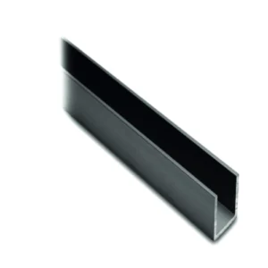 Alternative view of Canalina in alluminio 14x10x14mm per chiusura diga per doccia