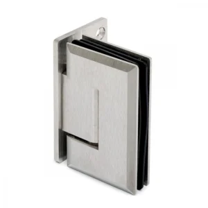 Alternative view of Cerniera a scatto vetro–parete 90°regolabile con aletta spostata.