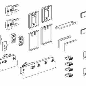 Alternative view of KIT Kit accessori per box doccia scorrevole in alluminio mod. AZ