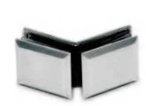 Alternative view of Morsetto quadro vetro–vetro 135° in acciaio inox AISI 304
