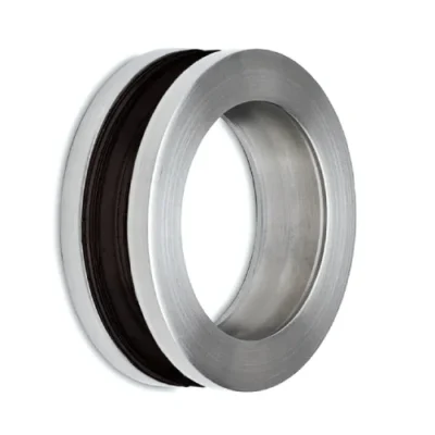 Anello circolare aperto in acciaio inox Ø 60 mm–Per vetro 8/12 mm 