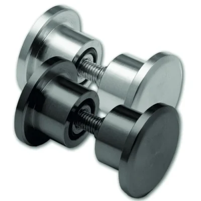 Pomolo piatto in ottone – Per vetro 8/12 mm