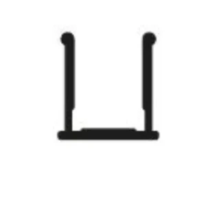 Alternative view of Tappo binario superiore in alluminio– Per binario 02-216-215