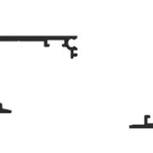 Alternative view of Binario di scorrimento con sede per fisso e mantovana -Debora-50