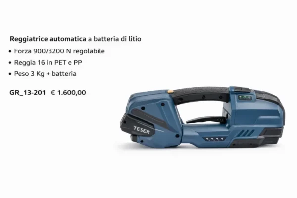 Reggiatrice automatica a batteria di litio – Forza 900–3200 N