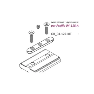 04-122-KIT Morsetto x Art: 04-118-A