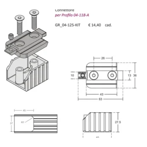 04-125-KIT CONNETTORE 04-118-A